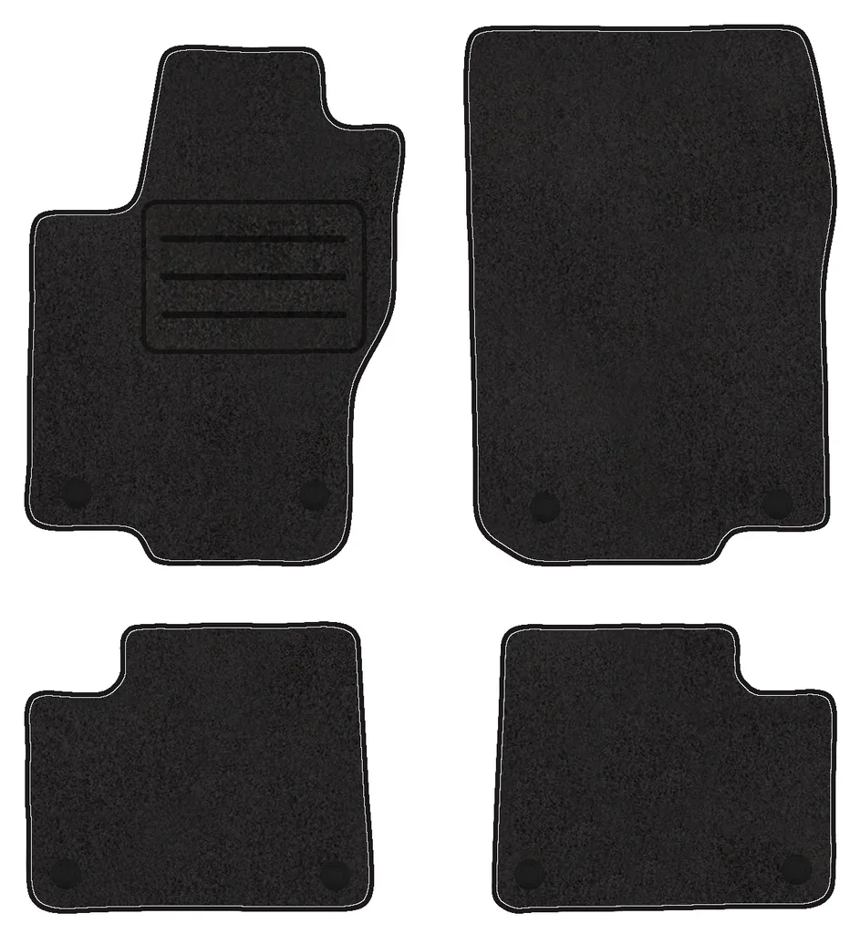 Tappetini in Velluto di Lusso Mercedes GLS X166 (2015-19) - Nero