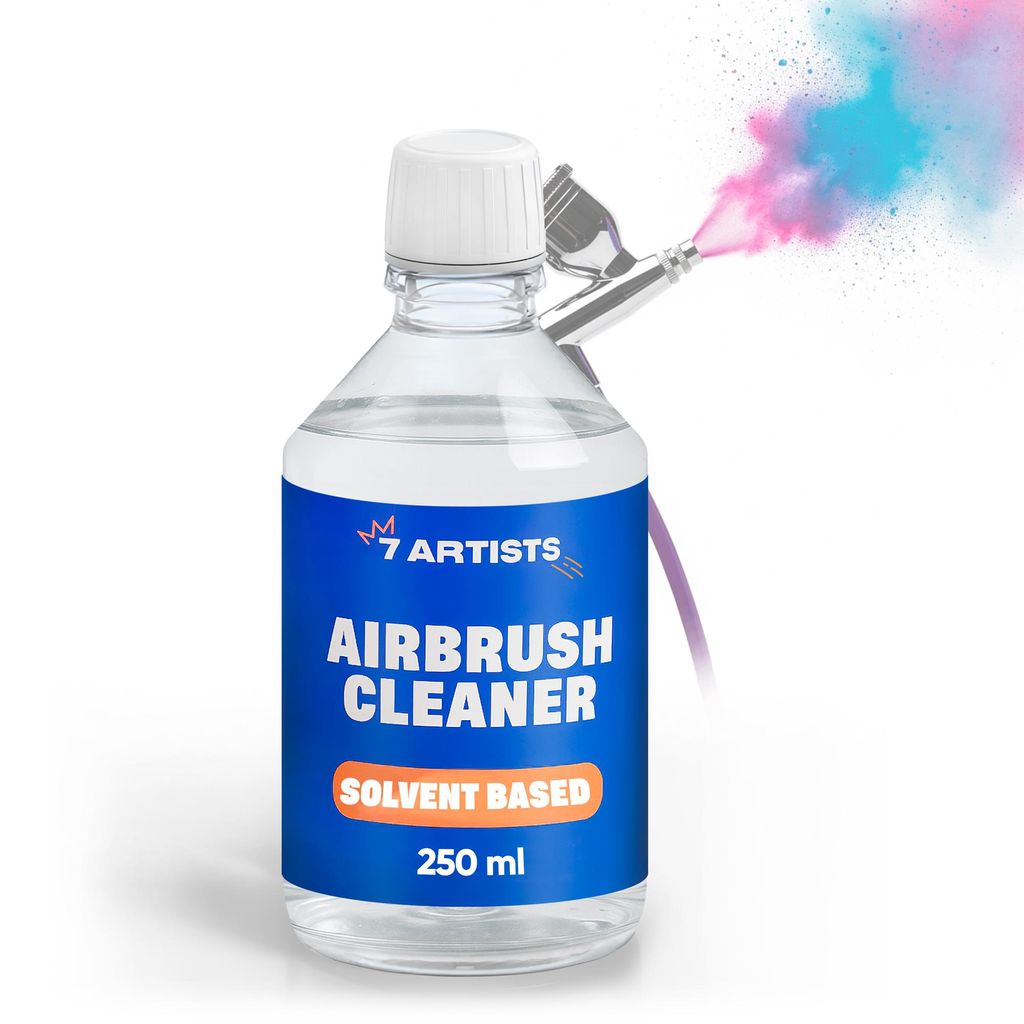 7 Artists Airbrush Reiniger | Airbrush Cleaner 250ml für Airbrush Reinigung | Airbrush Cleaning - Reinigungsmittel