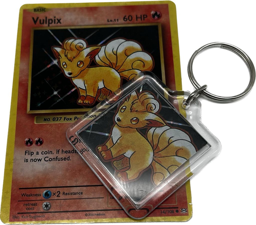 Pokemon Vulpix Schlüsselanhänger – Anhänger für Fans & Produktbild 