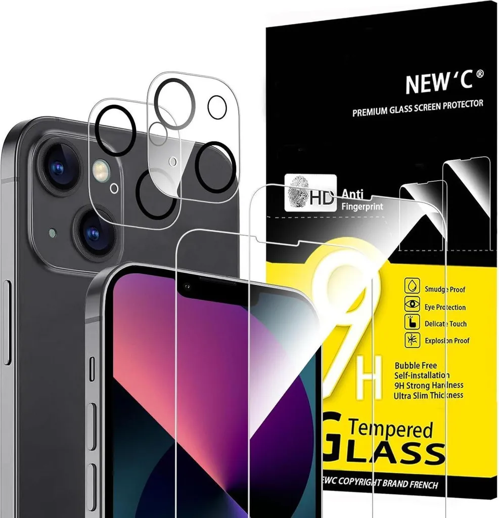 Évitez les Rayures sur iPhone 13 Mini avec le Verre Trempé 9H de NEW'C