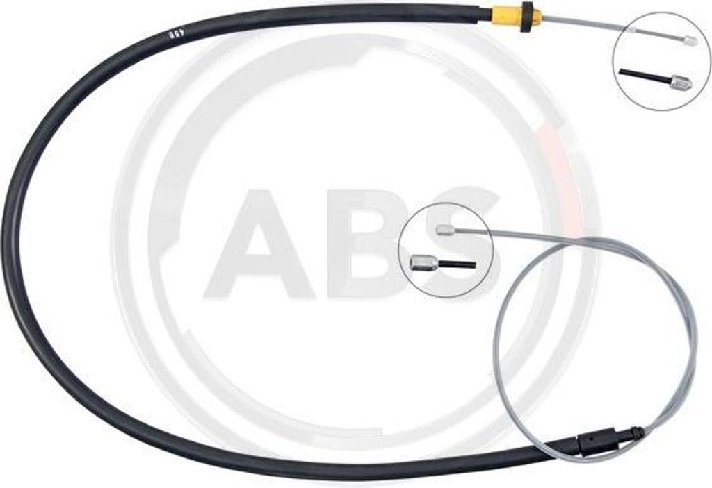 A.B.S. K14080 Seilzug, Handbremse OE 9808268580 kompatibel mit C4