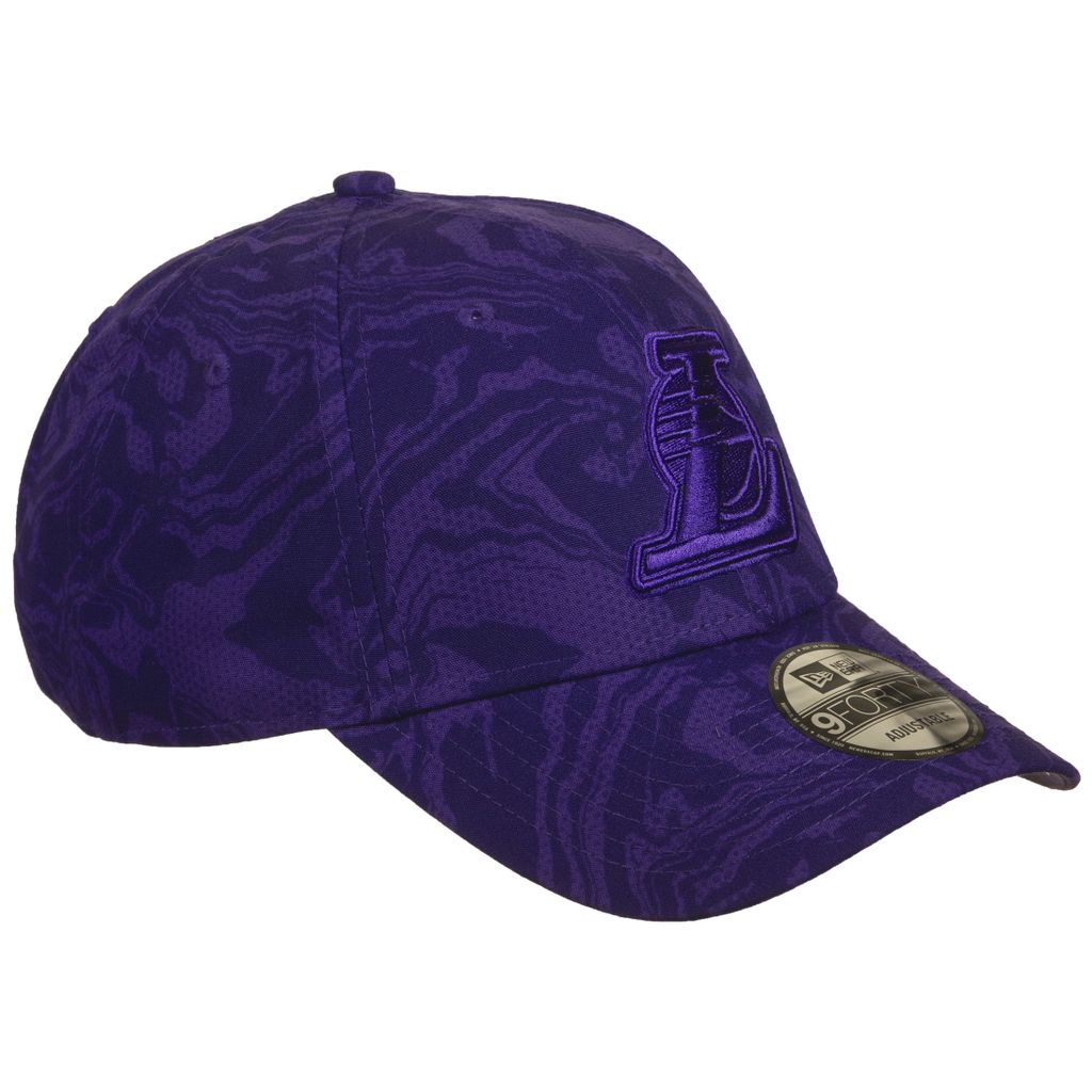 New Era 59Fifty Hat Los Angeles Lakers League Basic Purple/ Dark Purple Fitted Cap