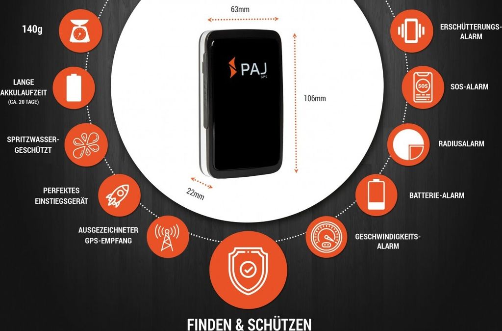 PAJ "GPS Allround Finder Version 2020- GPS Tracker cca Obrázek produktu 3