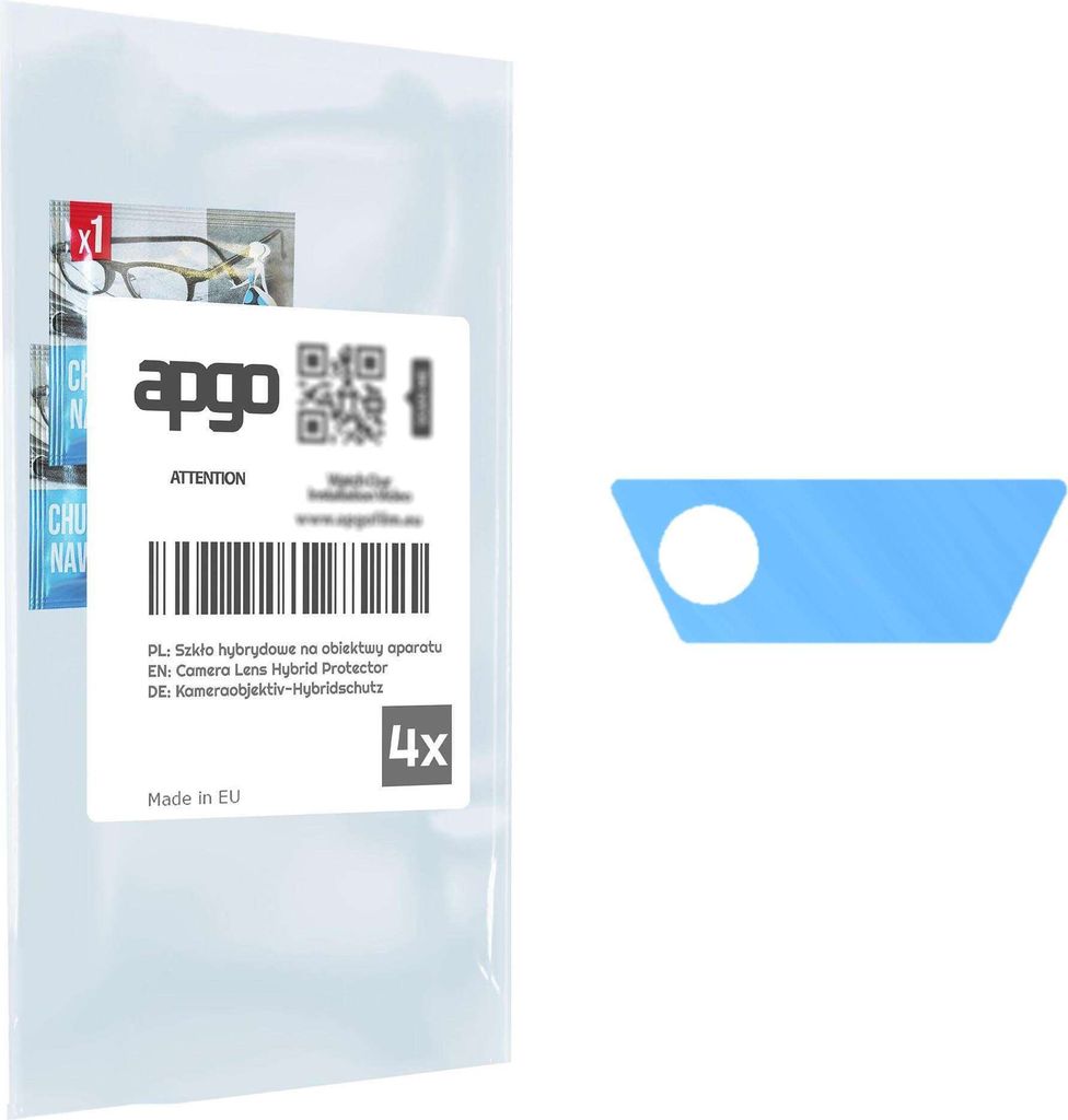 apgo 4 Stück Hybrid Kameraschutz, Kamera-Schutzglas kompatibel mit Hammer Energy 2 Eco, Linsenschutz, 9H Härte, Schutz für Kameraobjektiv, Anti-...