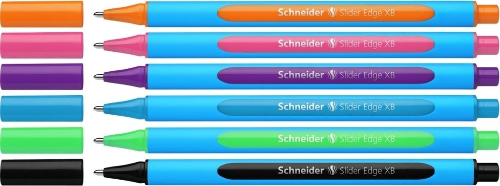Schneider - Ballpen Slider Edge XB 6ST ASS | Endui a 6 piece | 10 Stück
