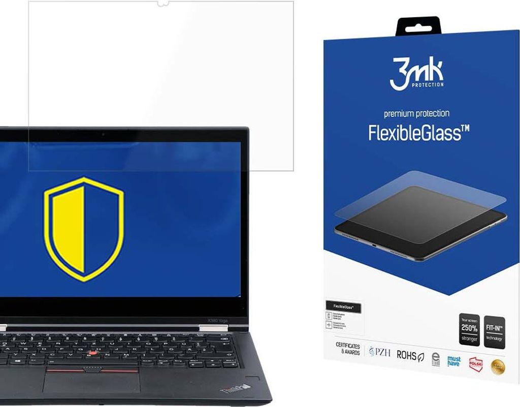 3mk Display Hybridglas FlexibleGlass für Lenovo Thinkpad Yoga X380 0,3mm 7H