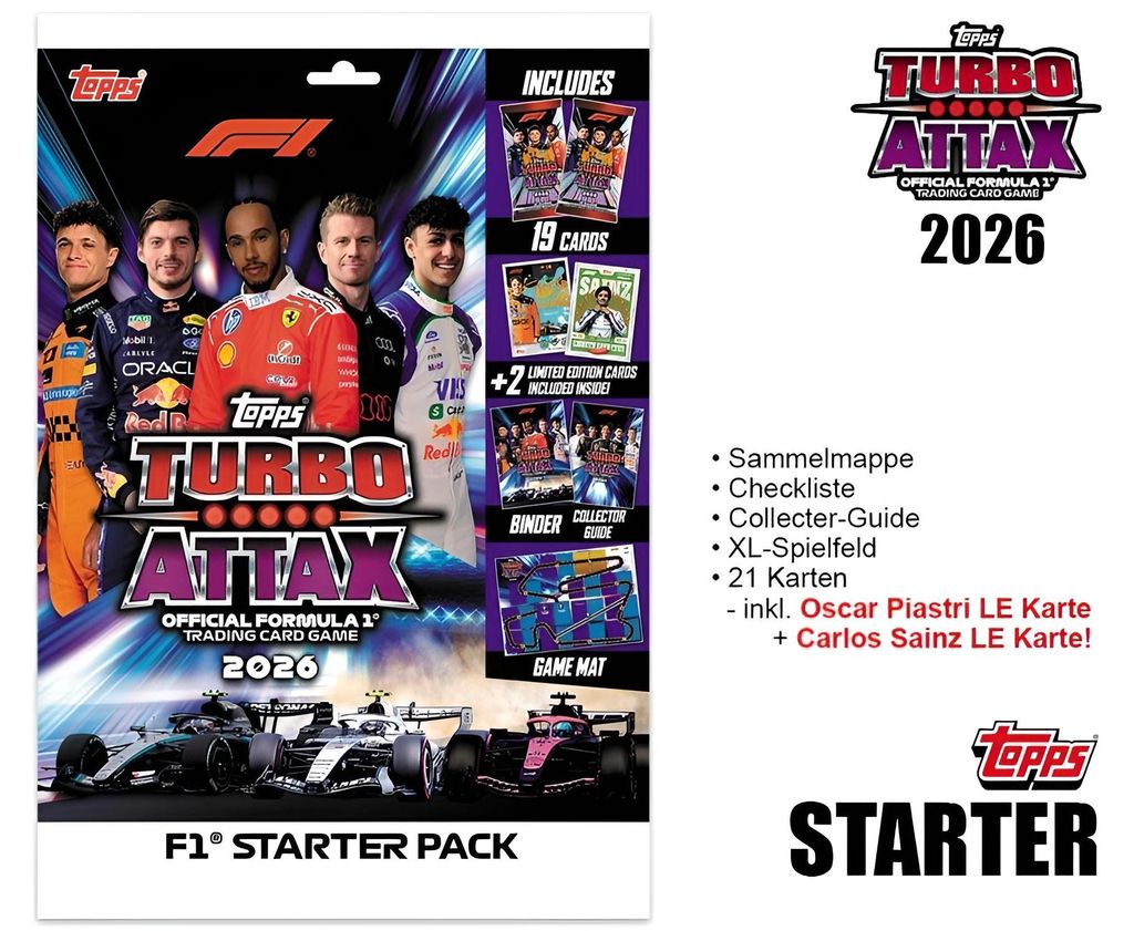 Topps Turbo Attax 2026: Confezione di partenza Immagine del prodotto 