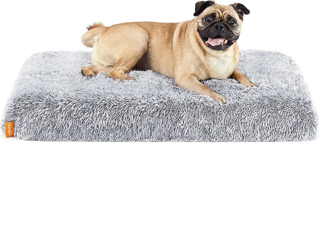 Cuccia per Cani Peluche 80x50x8 cm Grigio Sfumato Taglia M Offerta