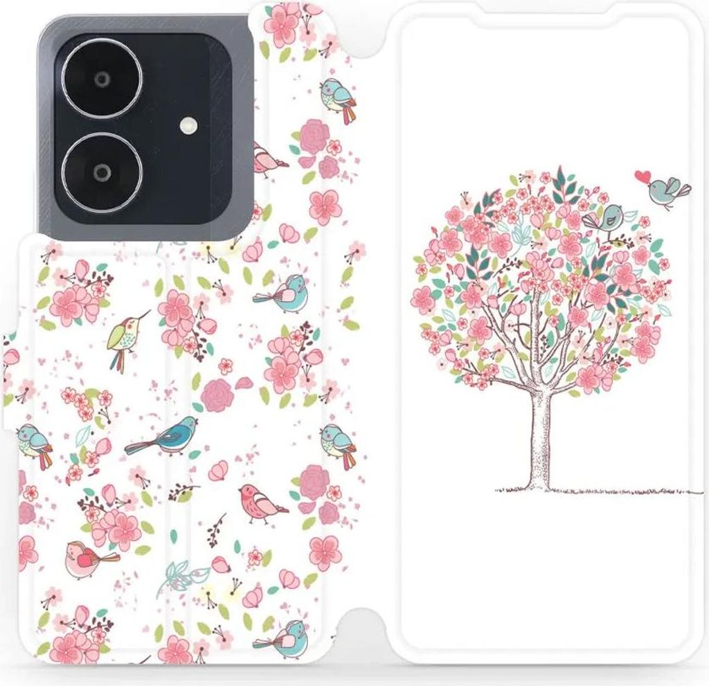Handyhülle mit klappe für Realme Note 60, Mobiwear Book, Rosa Hain