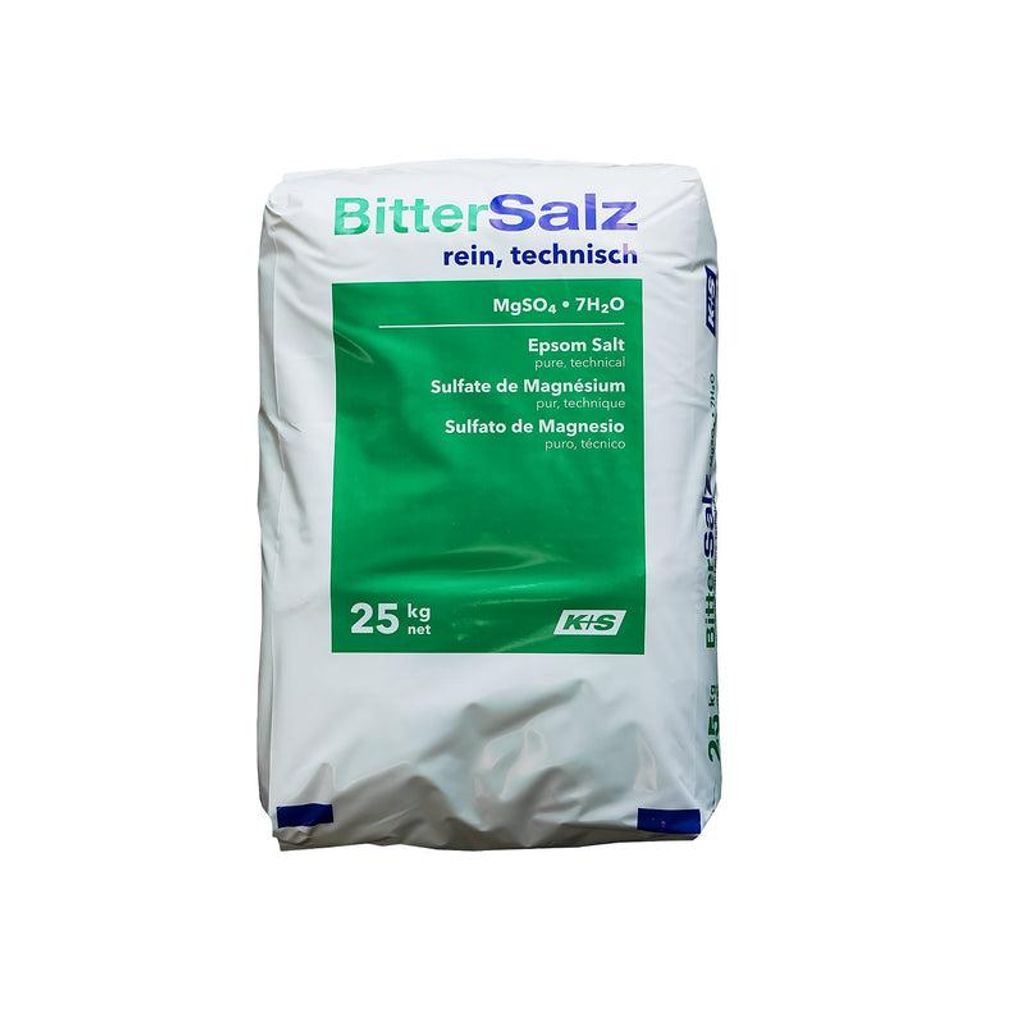 Bittersalz Magnesiumsulfat rein technisch im 25kg Sack Produktbild 