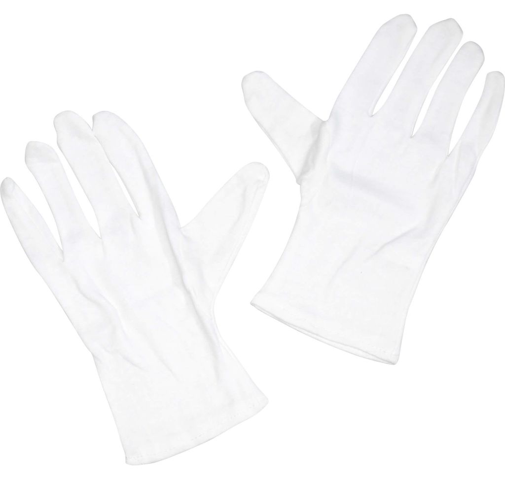 BAUMWOLLHANDSCH/UEBERL GR8, 2 St. Handschuhe