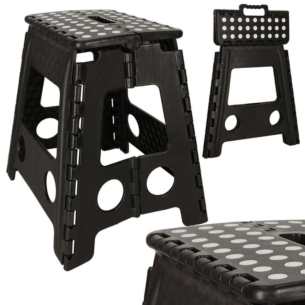 Rutschfester Klapphocker 39cm schwarz Produktbild 