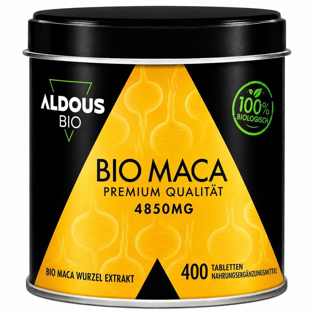Reiner Maca Extrakt - 4850mg je Tagesdosis - 400 Tabletten - Hochkonzentriert - Reine Maca für +3 Monate - Fördert Energie und Vitalität