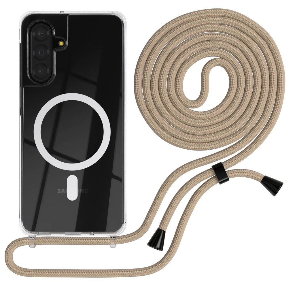 EAZY CASE - Handykette kompatibel mit Samsung Galaxy A17, Kette zum Umhängen, Handyhülle stoßfest, Silikonhülle mit Band, Transparente Hülle, ...