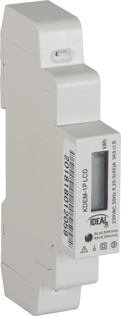 KDEM 1P LCD Contatore elettrico ideale
