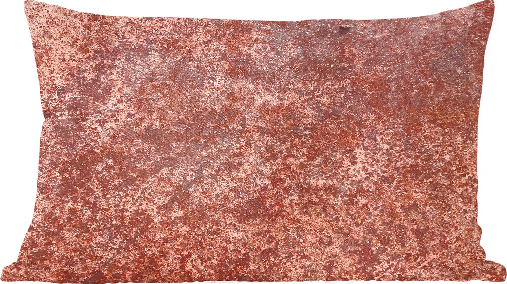 MuchoWow Zierkissen Sofakissen Wohnzimmer Dekokissen 50x30 cm Eisen - Metall - Rost - Wohnzimmerdekoration - Polster mit Photo