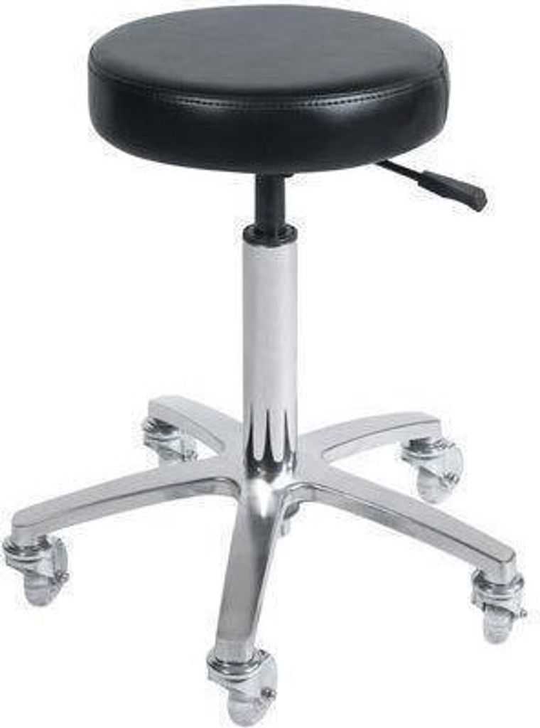 Comair Rollhocker Crystal m. Alu-Fusskreuz, Gummirollen & Gasfeder, höhenverstellb.