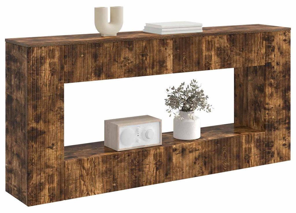 vidaXL Konsolentisch Geräucherte Eiche 155 x 29 x 74 cm Holzwerkstoff