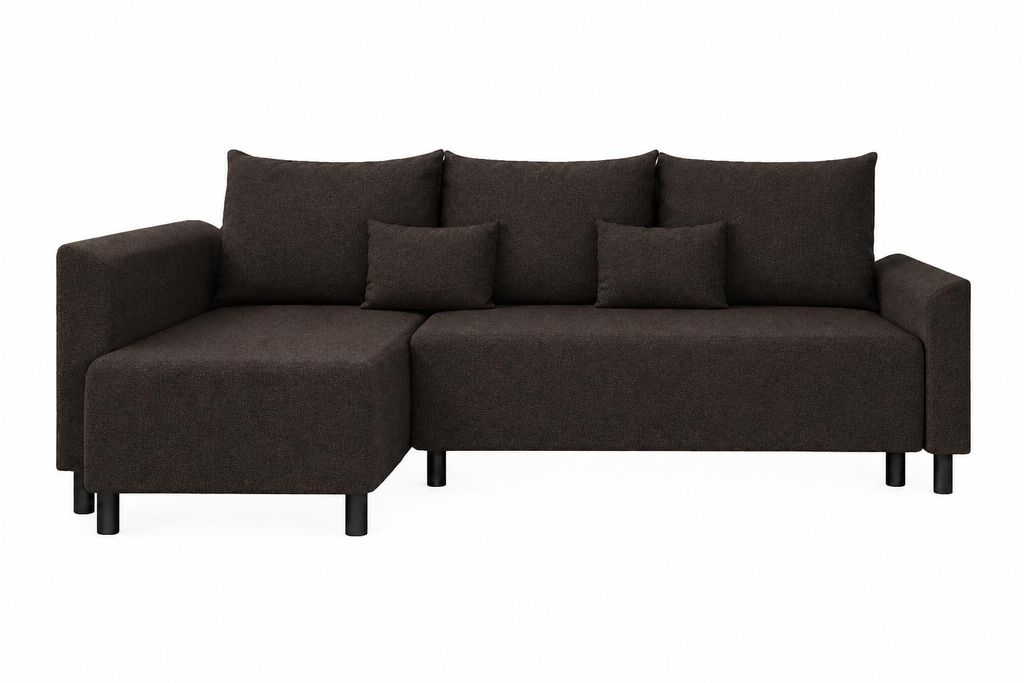 Rohová pohovka LOFT, barva hnědá, rozměry 205 x 89 x 144 Obrázek produktu  Obrázek vytvořený pomocí AI