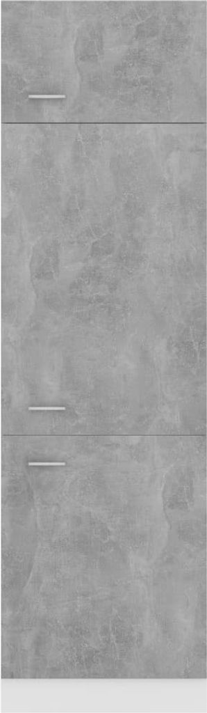 vidaXL Chłodzona szafka ścienna betonowo-szara 60x57x207 cm Zdjęcie produktu 5