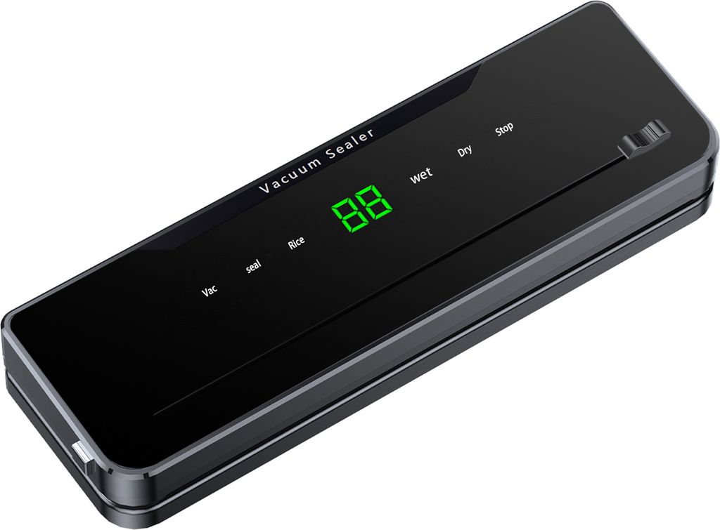 Vakuumierer mit starker Saugkraft, Hochgeschwindigkeitsmotor, schnelles Pumpen, wasserdichtes Touchscreen-Design, EU-Stecker, automatische Versiege...