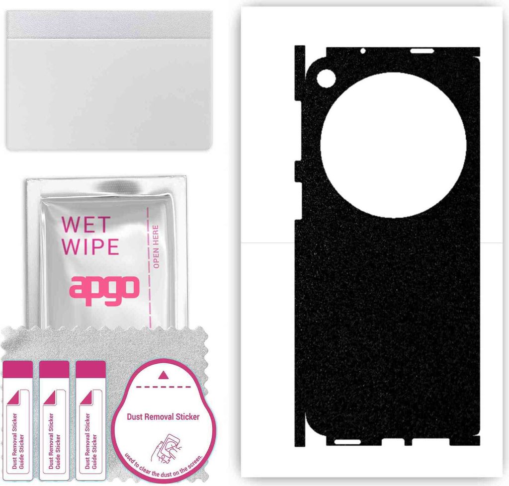 apgo Rückseite + Seiten Schutzfolie, Skin, kompatibel mit Oppo Find N3, Hinten Displayschutzfolie aus Vinylfolie, kratzfest, einfache Montage - Ma...