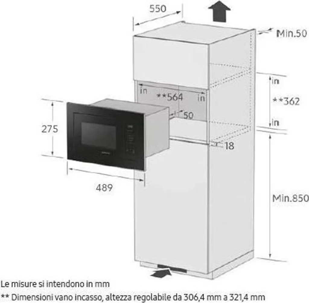 Micro-ondes Grill Combiné Samsung 20L avec Intérieur Céramique Émail - 4