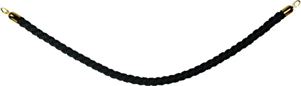 Solution de guidage Securit CLASSIC pour accueil public noir et or