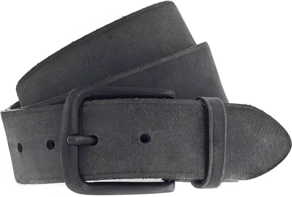 Vanzetti Leder Gürtel Denim Love 40mm Full Leather Belt W80 Black schwarz