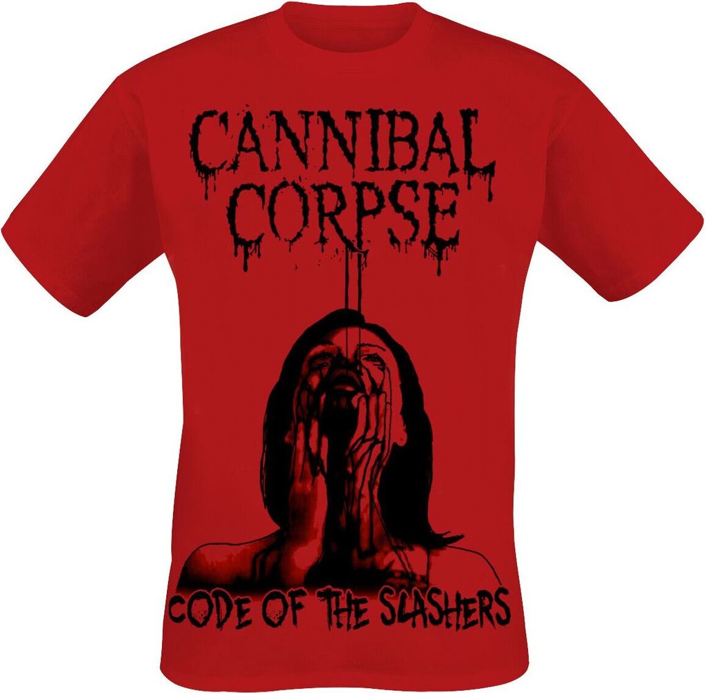 Cannibal Corpse T-Shirt Herren Code Of Slashers rot S