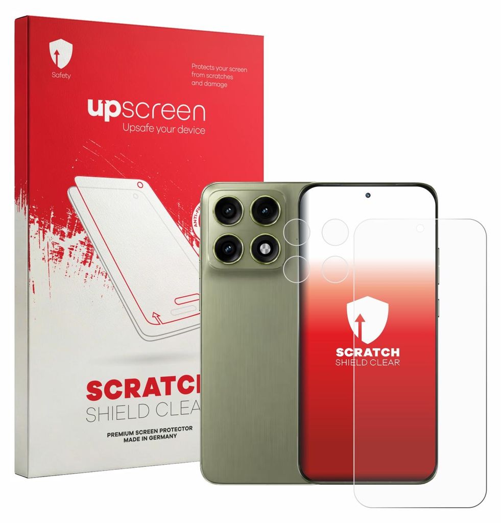 upscreen Schutzfolie für Motorola Edge 70 Pro (Display+Kamera) Displayschutz Displayschutzfolie Folie Klar Transparent