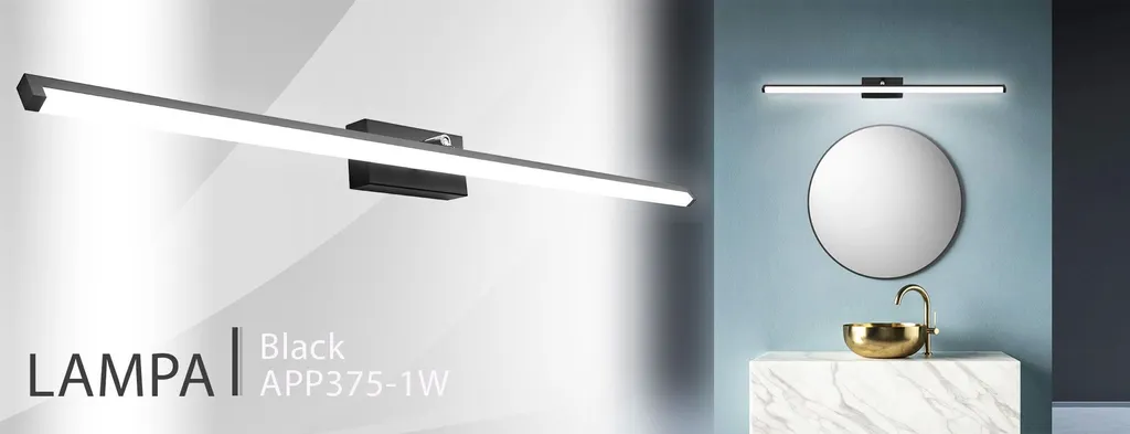 Applique LED TooLight Black 100cm APP375-1W - Eleganza per Interni - 8