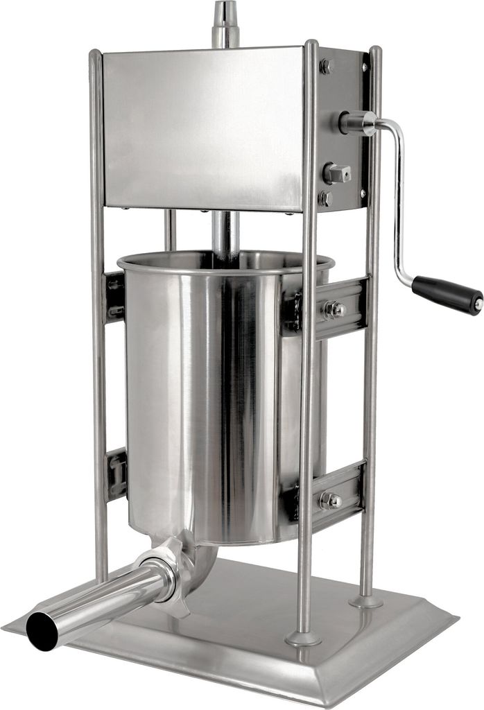Zelsius Profi Wurstfüllmaschine, 10 Liter, Edelstahl Wurstfüller