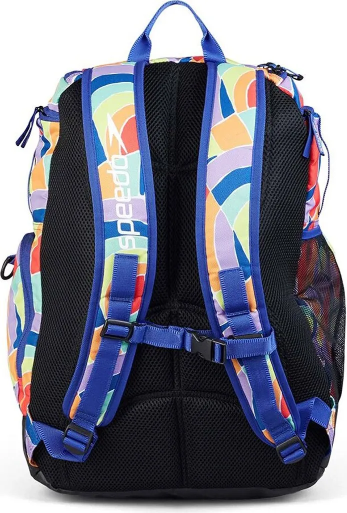 Sac de Natation Spacieux Speedo Teamster 2.0 35L - Bleu Orange Jaune - 2