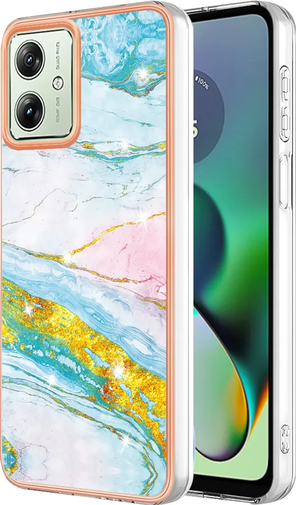 Recensione Cover TPU Moto G54 | Protezione Marmo Turchese Sottile