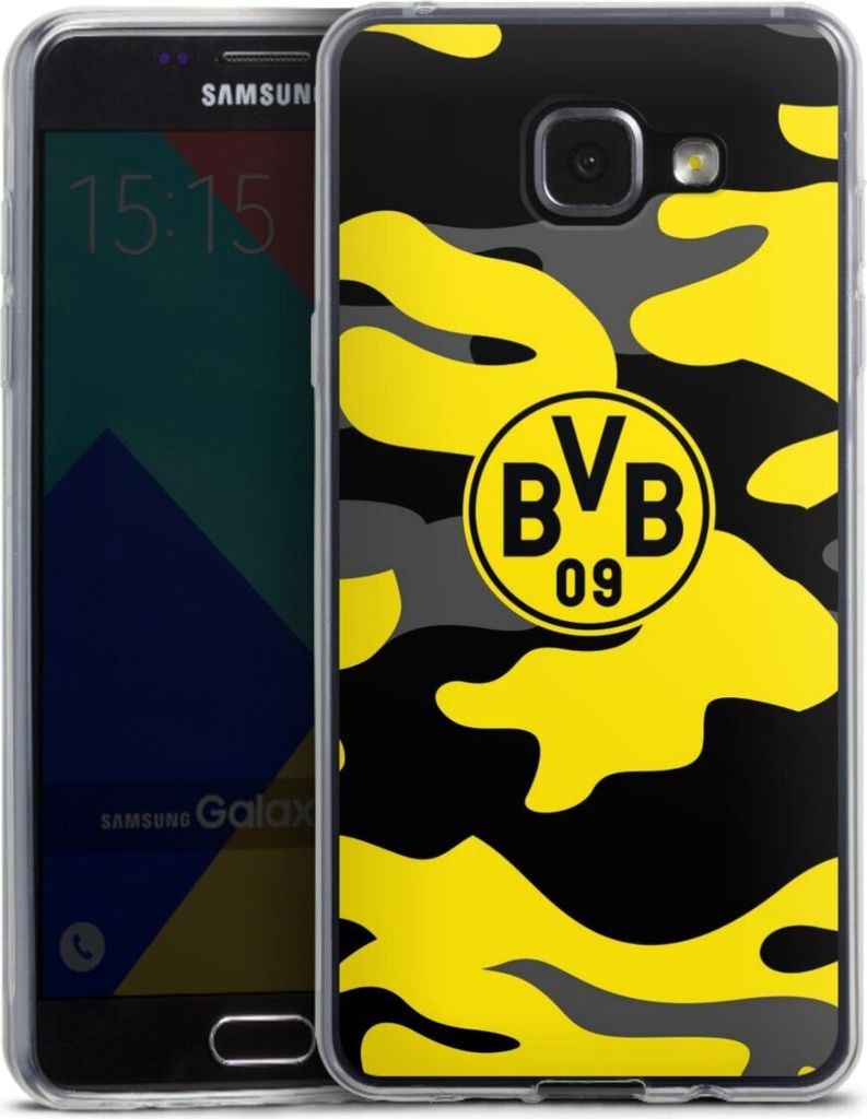 DeinDesign Slim Hülle für Samsung Galaxy A5 (2016) Silikon Case Ultra Dünn Handyhülle BVB Borussia Dortmund Fanartikel