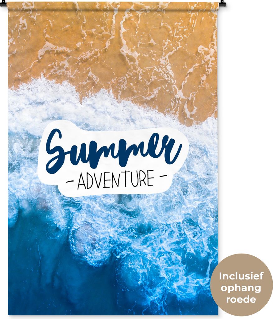 MuchoWow Wandteppich Wandbehang Strand - Sommer - Zauber 120x180 cm Tapisserie Dekoration Wandtuch - Schlafzimmer - Dekorationen für das Haus