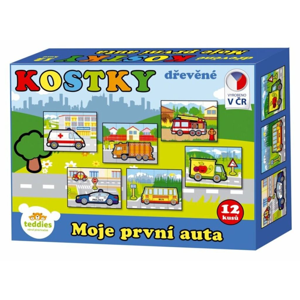 TEDDIES My First Cars, 12 Würfel Produktbild 