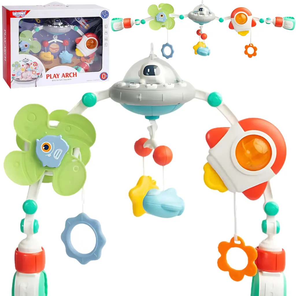Arche de lit bébé musicale et lumineuse avec berceuses Woopie