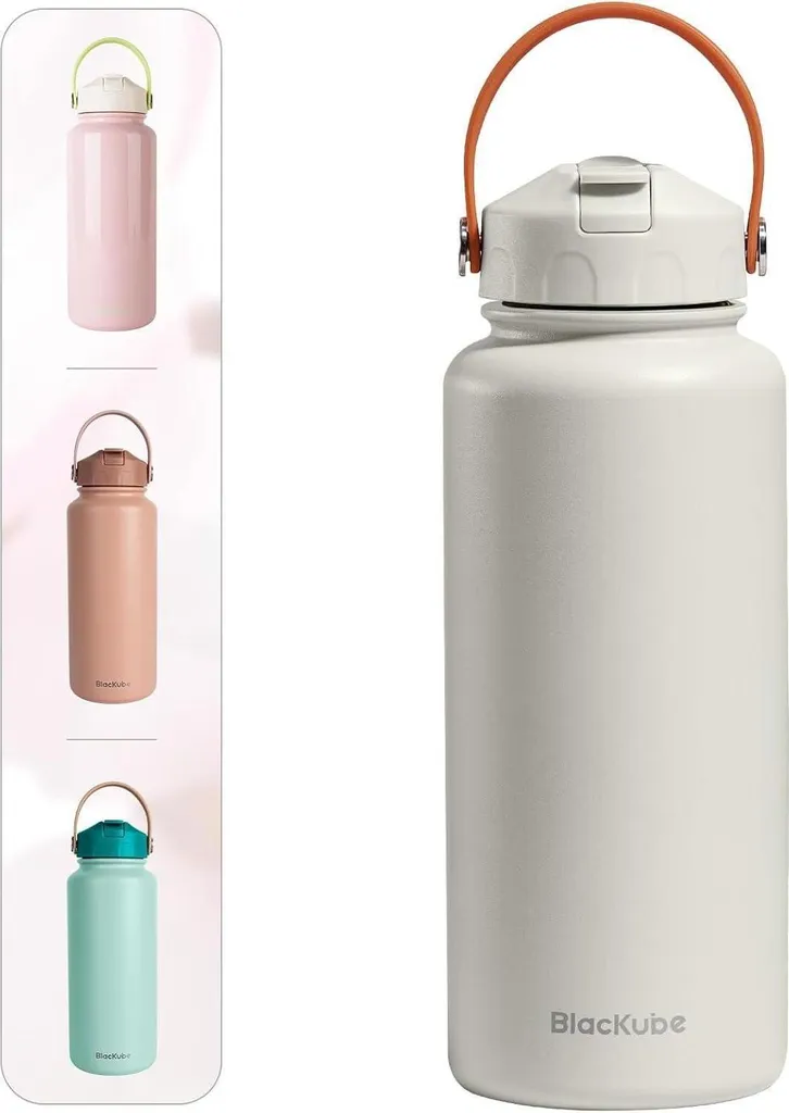 Borraccia Sport 1000ml Thermos in Acciaio - Bottiglia Fitness 1L