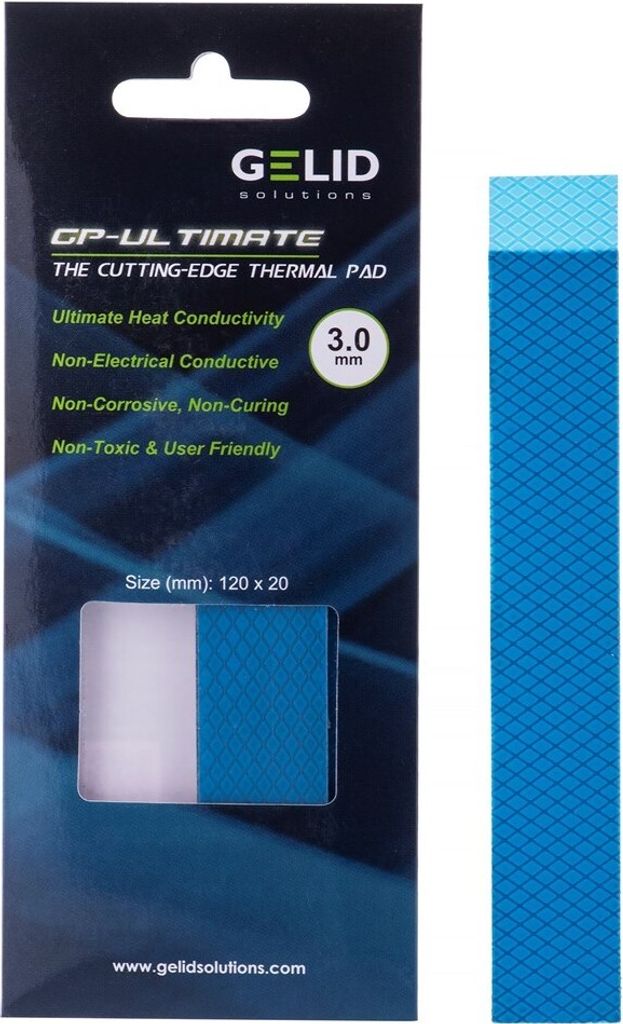 Gelid Ultimate Thermopads 120x20x3,0mm TP-GP04-RE