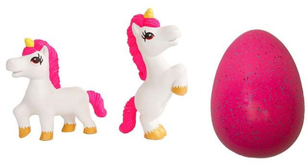 Groei-Ei Einhorn Spielzeug rosa magisches XL Ei Unicorn 50 cm