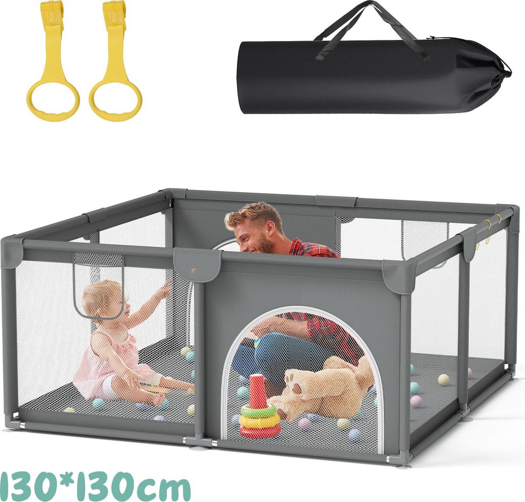 Izrielar detská ohrádka ohrádka zábrana brána 130x130cm Obrázok produktu 