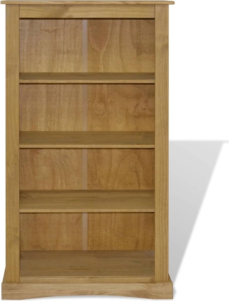 vidaXL Libreria 4 scomparti in legno di pino stile Messico Immagine del prodotto 