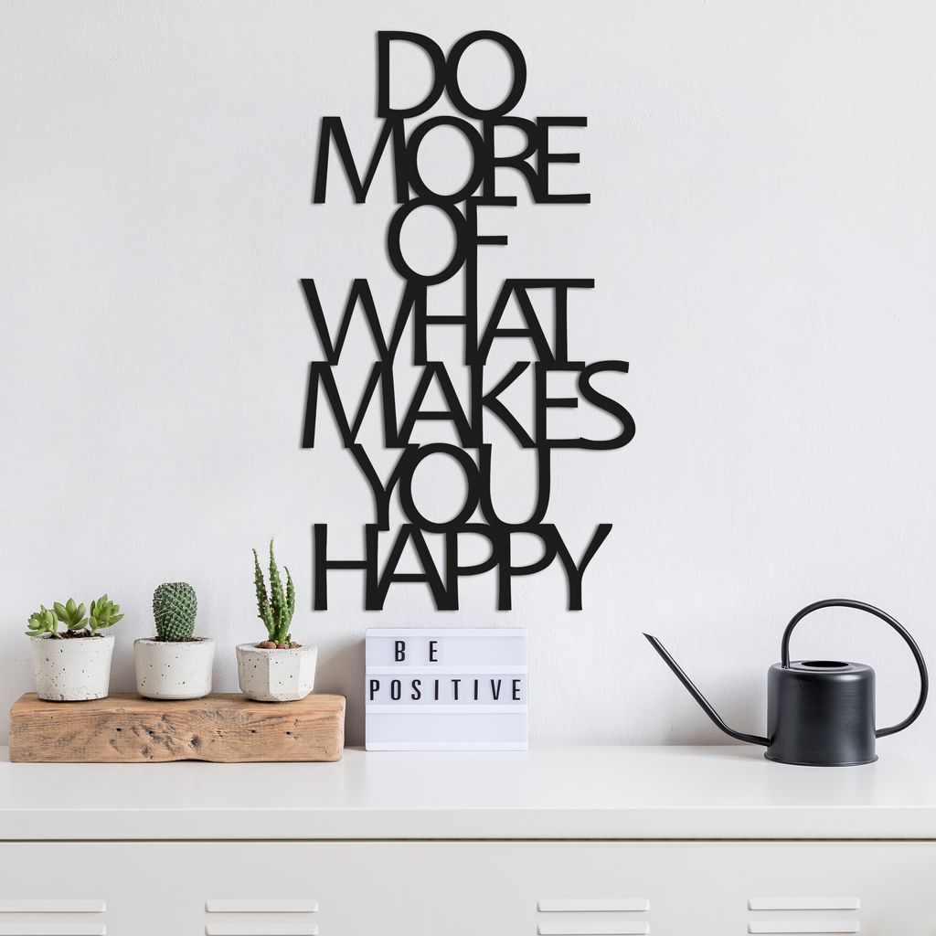 Wallity, Do More Of What Makes You Happy, 41 x 70 cm, Produktbild 1