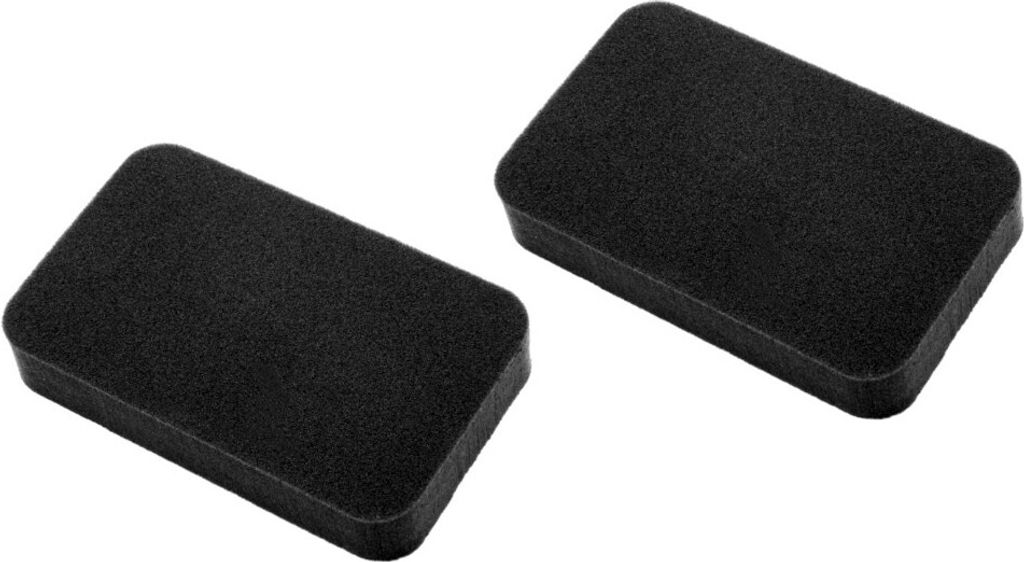 2x Trade-Shop Schaumfilter / Schaumstoff-Filter / Abluftfilter 125 x 80mm kompatibel mit Rowenta Compact Force Cyclonic Staubsauger ersetzt RS-RT3732