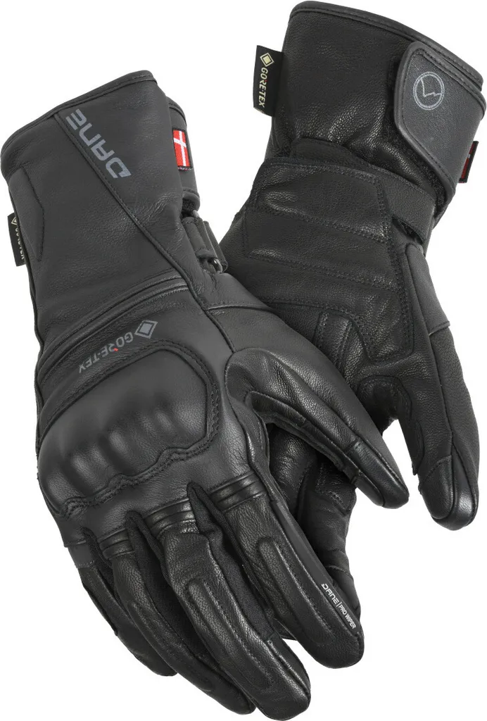 Gants de moto étanches DANE Arhus en textile noir taille XL