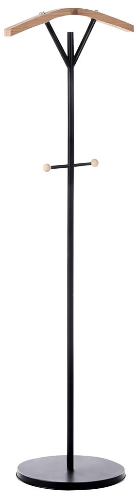 BELIANI Kleiderständer Schwarz Metall 130 cm Hoch Freistehend mit 6 Haken Modern Industrie Design Flur Garderobe Schlafzimmer Ausstattung