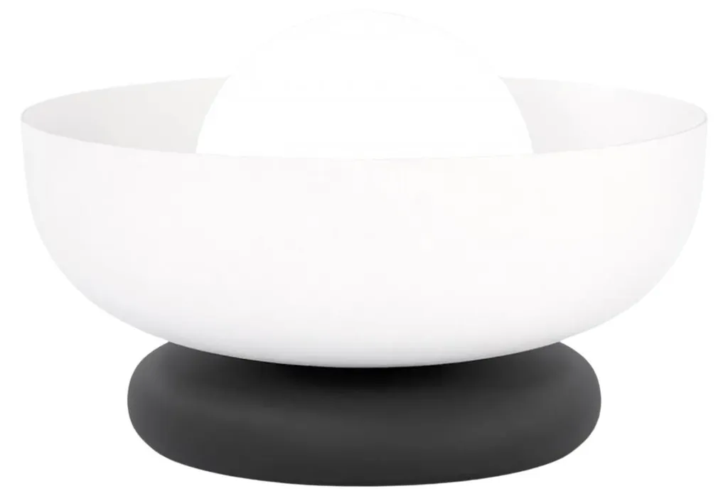 Luminaire de bureau OZZY en métal noir et blanc style contemporain