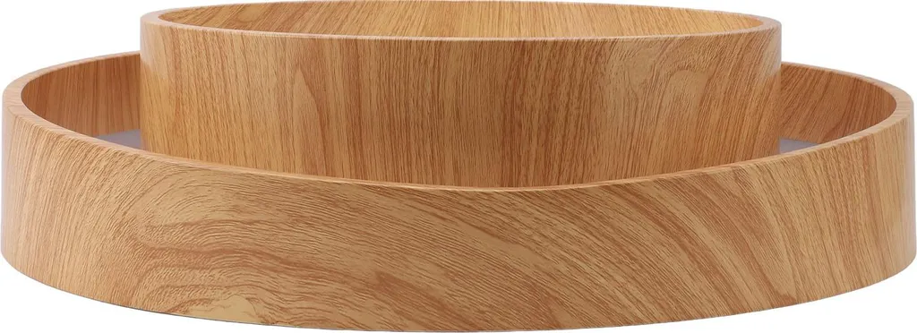 Plafonnier LED bois 3 températures de couleur avec télécommande 30cm